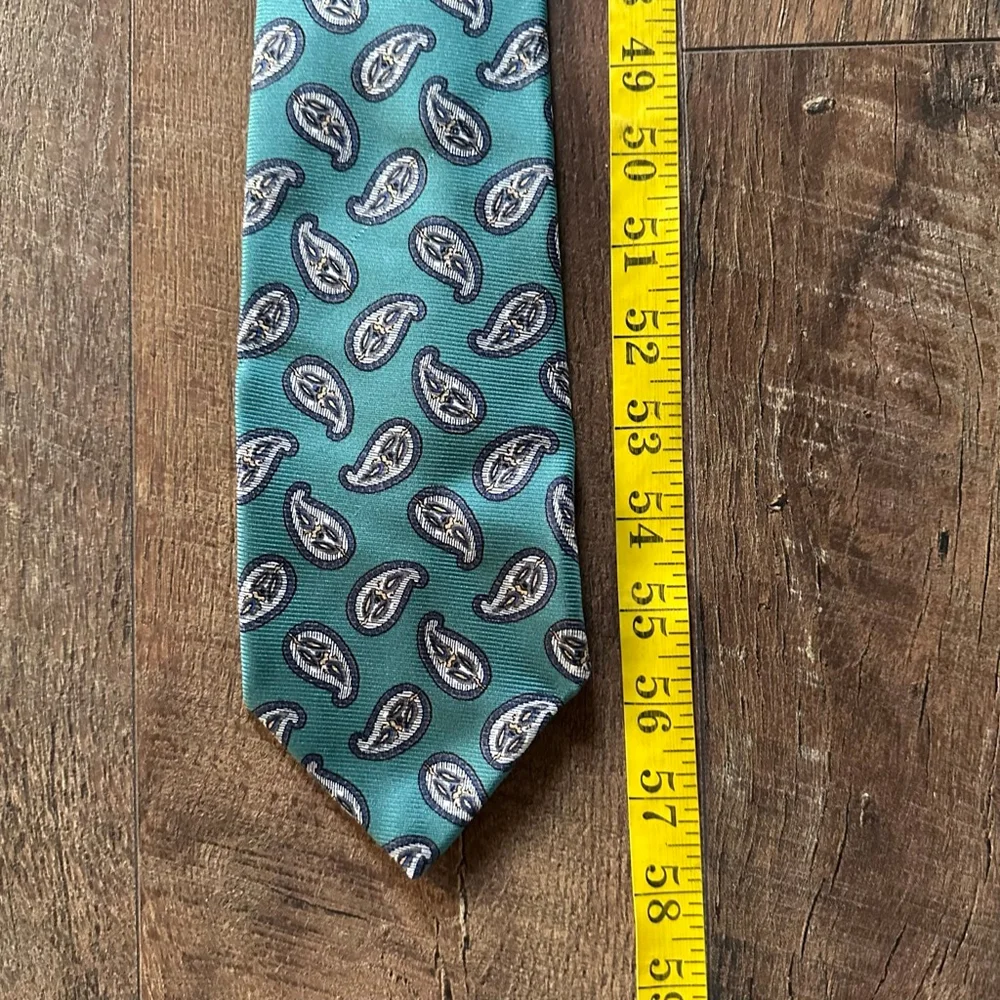 Men's Robert Talbott Teal Paisley Silk Tie One Size